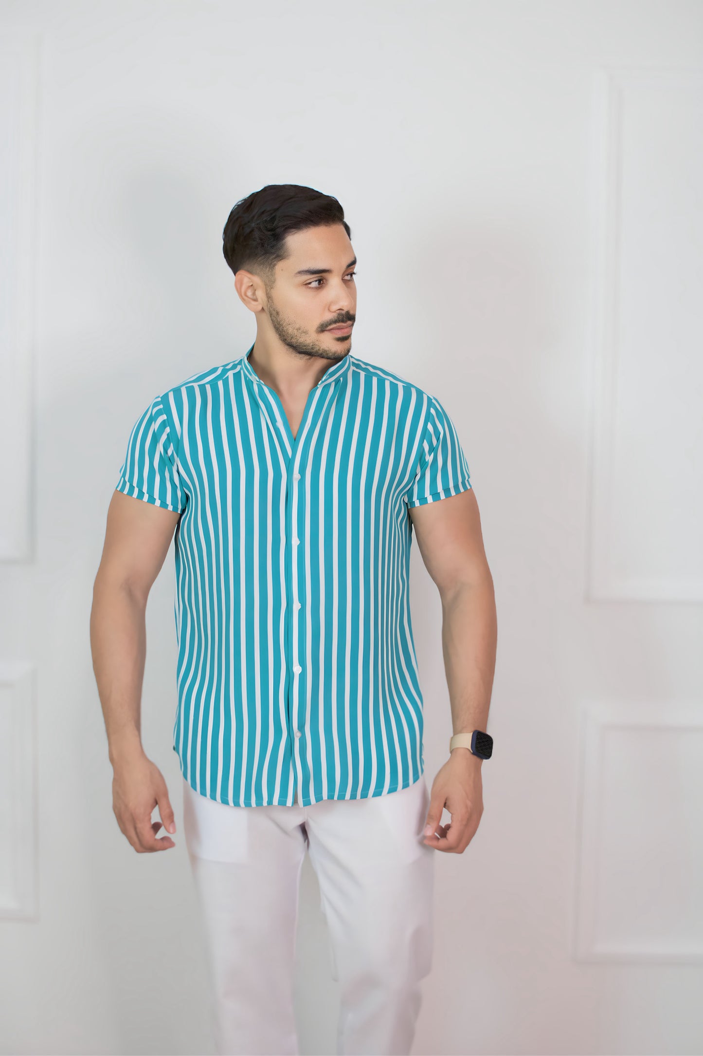 Camisa Aqua Stripes