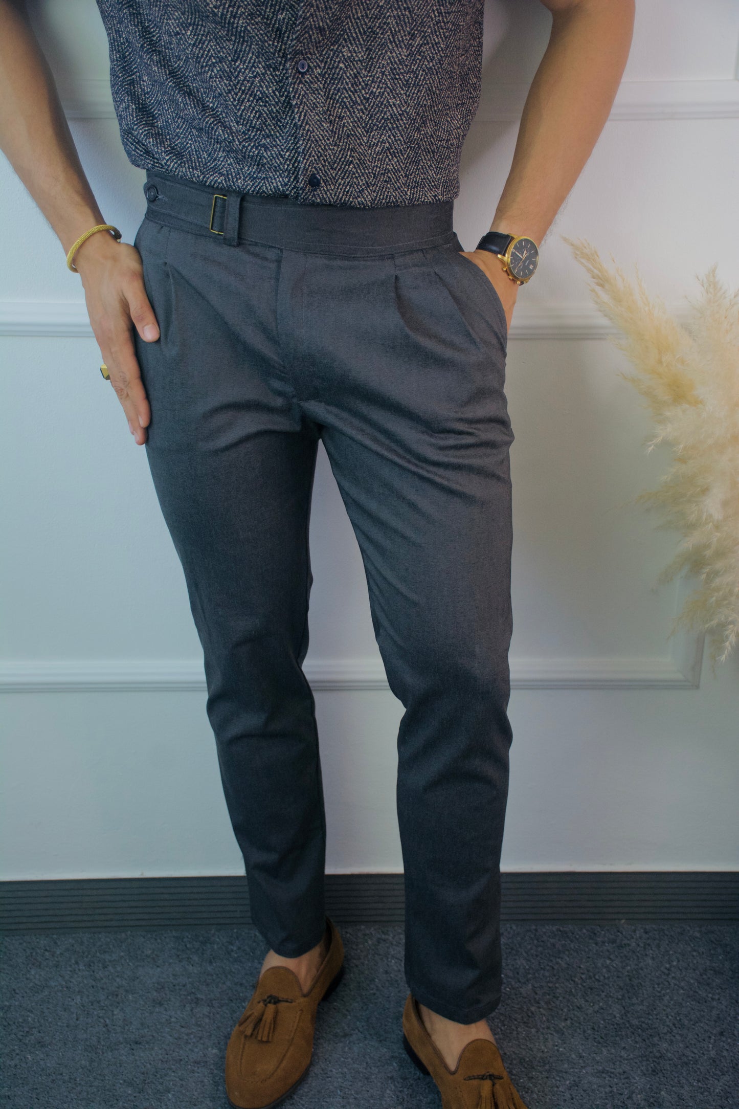 Pantalon Dark Gray Italian Version STRECH