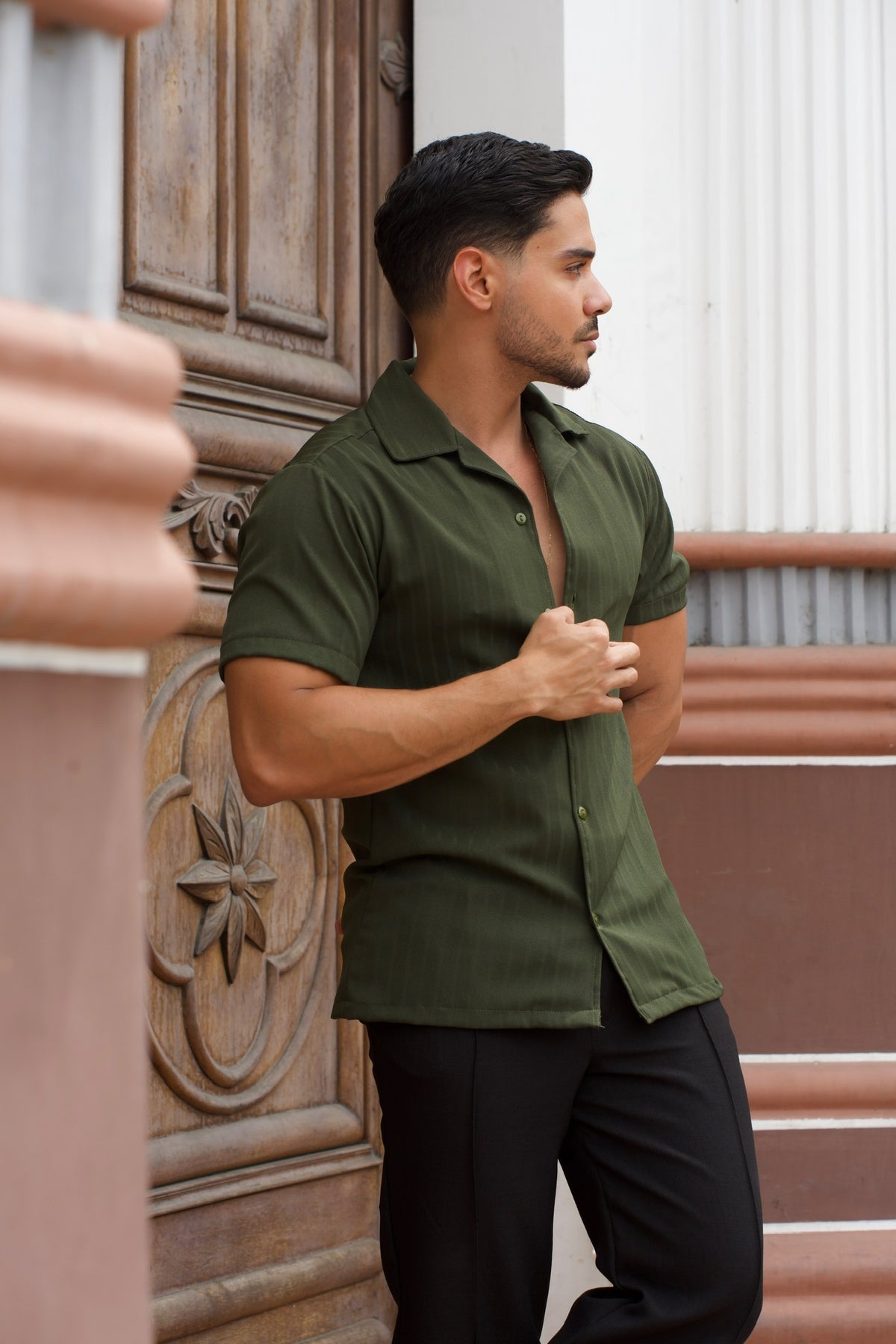 Camisa Alba – Verde Oliva
